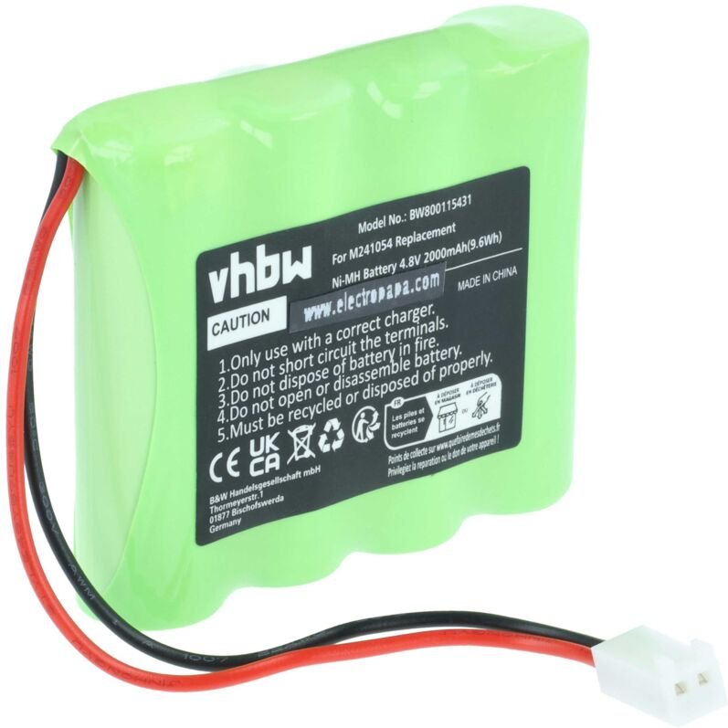 Vhbw - Akku kompatibel mit Teleradio LI-TX-MD10, LE-TX-MX10, LI-TX-MN6 Industrie-Funkfernsteuerung Fernbedienung (2000 m...