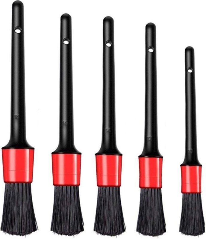 Detailbursten fur auto - 5 stk