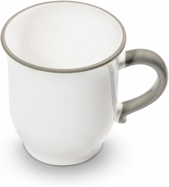 Thumbnail - Gmundner Keramik Grauer Rand, Schokotasse 0,3 Liter