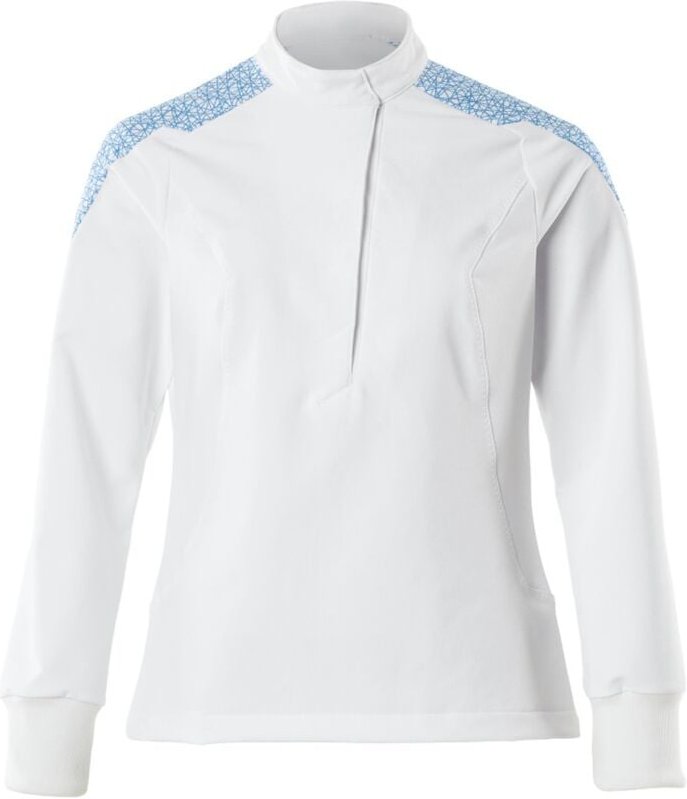 Schlupfkasack, Damen, ultimate stretch Gr. 6XL, weiss/azurblau - Mascot