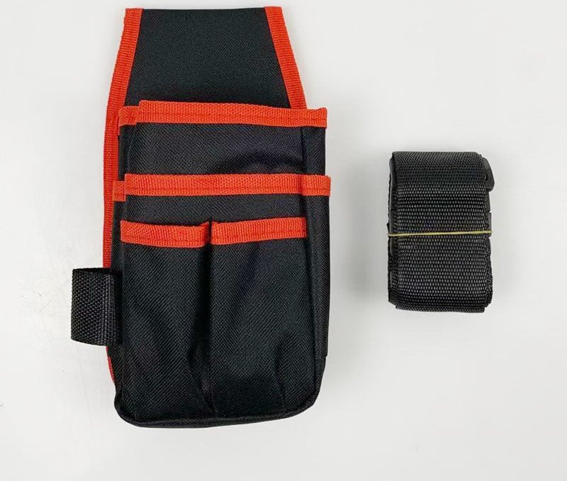 Sollbry - Werkzeug-Hüfttasche mit verstellbarem Gürtel für Elektriker, tragbarer multifunktionaler wasserdichter Bohrsch...