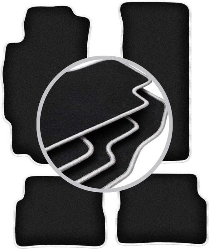 CARLUX-SILVER Autofußmatten für: Mazda RX-8 Coupé (2003-2012)