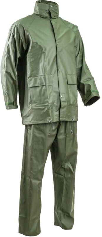 Arbeits-Regenbekleidung Set aus PU/PVC - Grün XL - 50/52