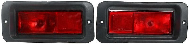 Woosien - Paar Heckstoßstangen-Reflektor-Licht-Rücklicht für Pajero Montero Pajero 1999–2008