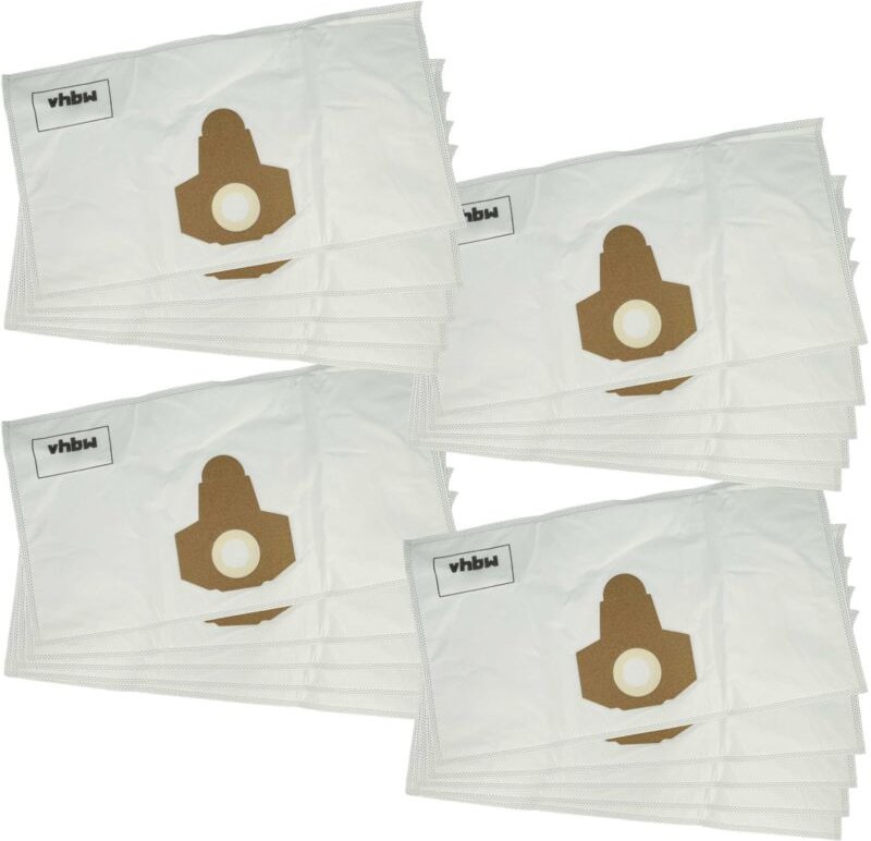20x Staubbeutel kompatibel mit Parkside pnts 1400 D1, 1400 E2, 1400 B1, 1400 C1 Staubsauger - Polyester / Mikrovlies, 58...