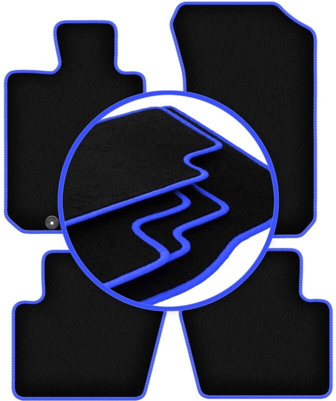 CARLUX-BLUE Autofußmatten für: Honda Legend IV Limousine (2004-2012)