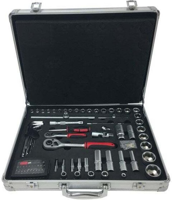 91-teiliger Universal-Ratschen- und Steckschlüsselsatz Centrale Brico