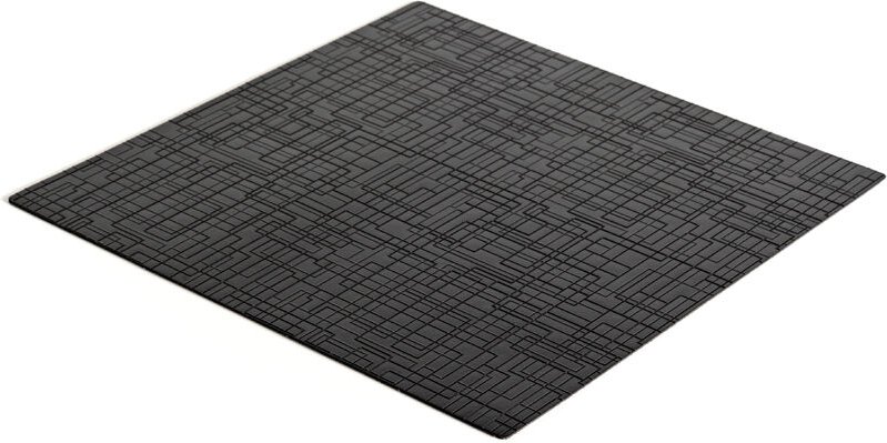 Rutschschutzmatte für Schubladen, Net Wirkung, Länge 2000x48cm, Kunststoff, Schwarz - Schwarzer - Emuca