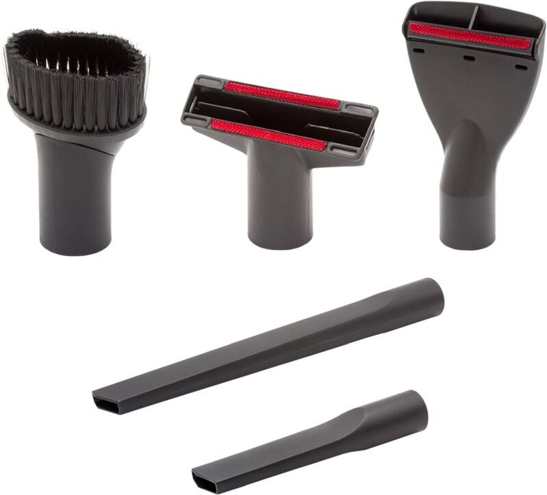 5-tlg. KFZ-Reinigungs-Düsen-Set Ersatz für Bosch 2 609 256 F25 für Staubsauger - 35 mm Schwarz - Vhbw