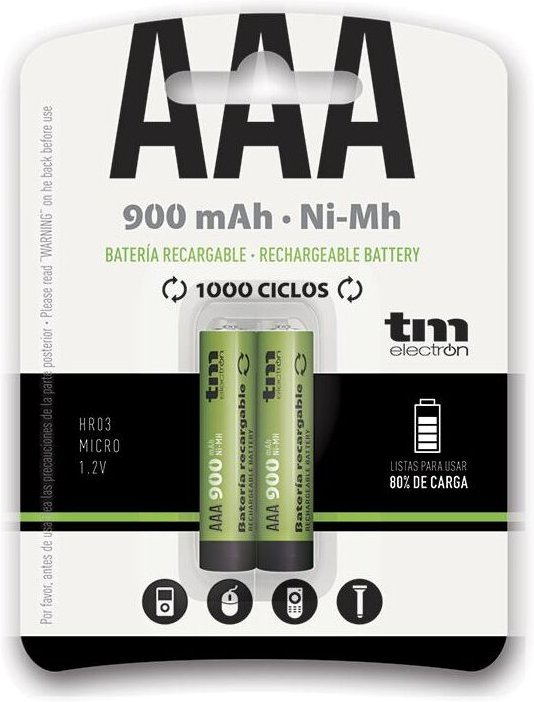 Tm Electron - Ni-MH R03 aaa 900mA 1,2V Akku ( 2 Stk. )