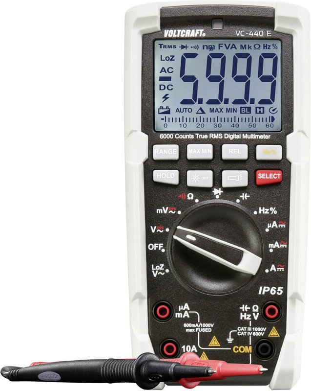 Thumbnail - VC-440 e Hand-Multimeter digital Strahlwassergeschützt (IP65) cat iii 1000 v, cat iv 600 - Voltcraft