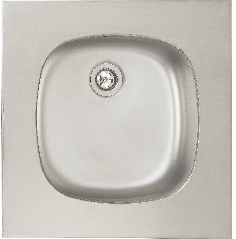 Moderna - Edelstahl-Spüle mit einem quadratischen Becken 475x475x150mm glatt 18/150