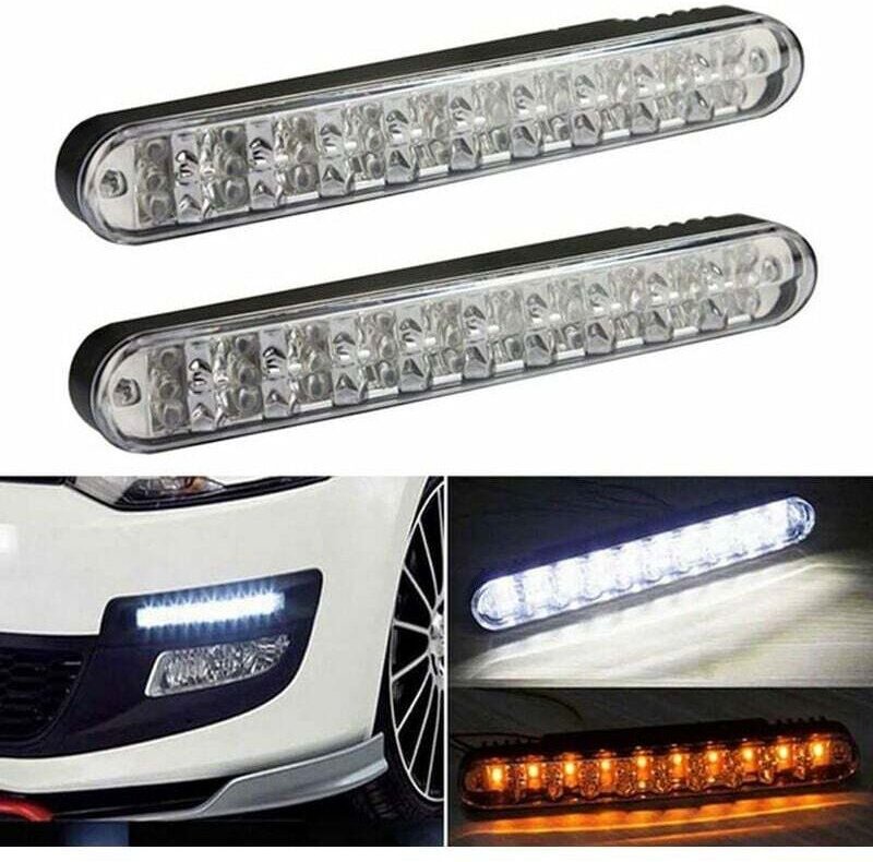 x 30 LED SMD Tagfahrlicht/Automatischer Blinker/Tagfahrlicht DRL TFL mit Blinkerfunktion in gelber Farbe