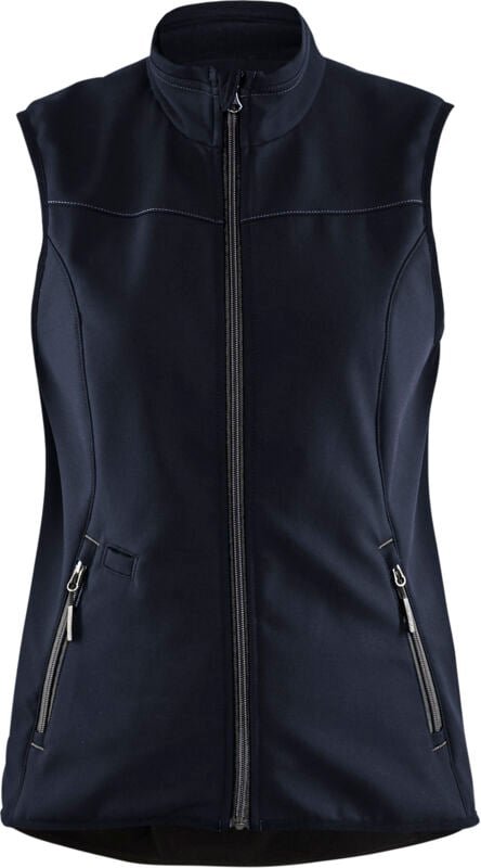 Arbeitsschutzweste ohne Ärmel Softshell Damen 3851 Dunkelblau/Schwarz XXXL