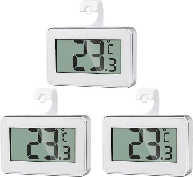 2 Mini-Digitalthermometer, Gefrierschrankthermometer, digitales Kühlschrankthermometer - Lablanc