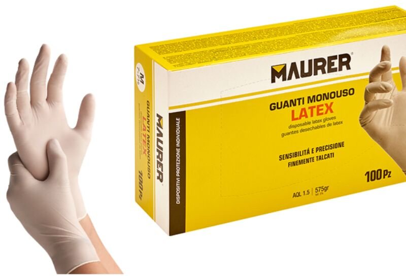 Thumbnail - Maurer latexhandschuhe größe xl 9-9.5 100st. - u100004006