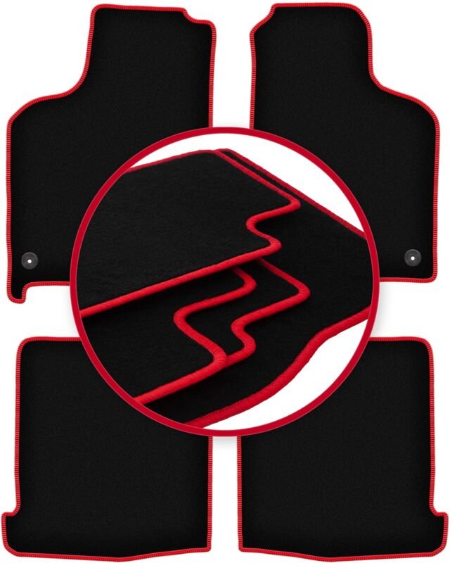 CARLUX-RED Autofußmatten für: Volkswagen Lupo 3L Fließheck (1997-2005)