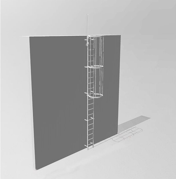 Thumbnail - Matisère - Ortsfeste Steigleitern Inox 304 - Steighöhe 1,50 bis 1,96m - CRINO-ST-IN304-2
