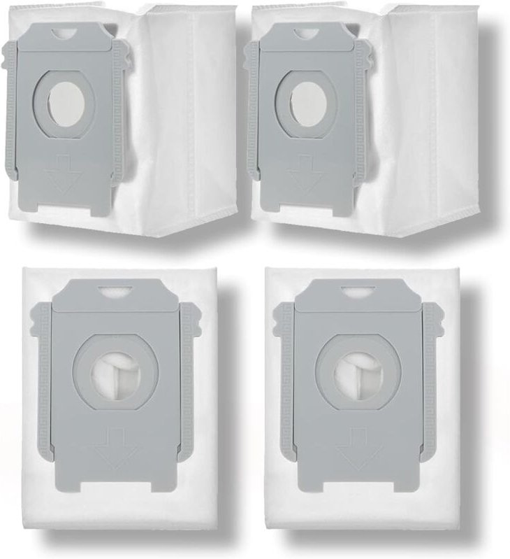 4 stück Staubsaugerbeutel für iRobot Roomba, Großer Kapazität Staubsaugerbeutel für iRobot Roomba i7 i7+ i7 plus i8, i8+...