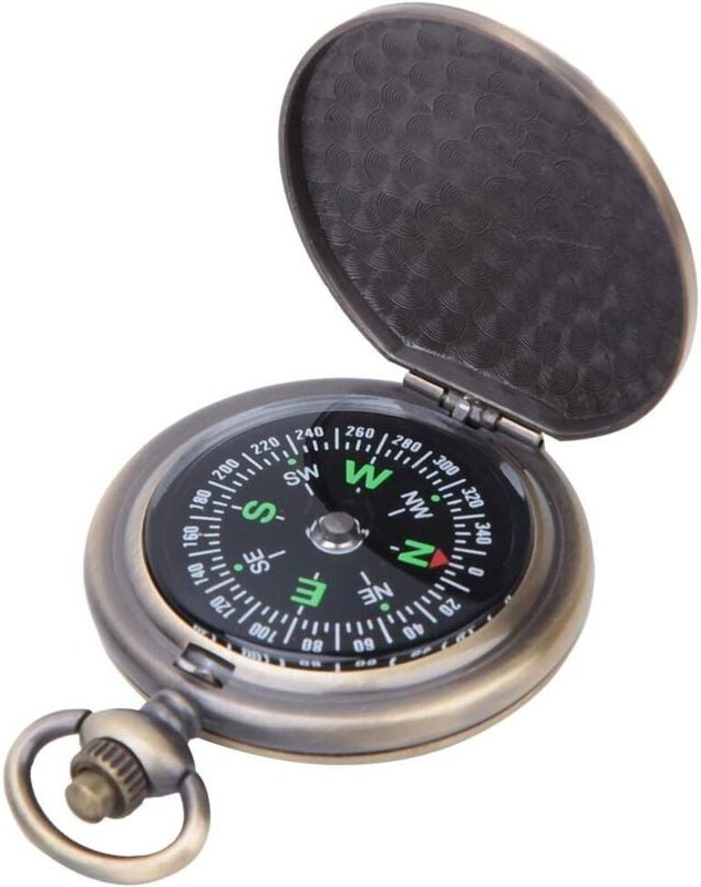 Outdoor-Kompass, Taschenuhr, hochpräziser, multifunktionaler Kompass für Studenten, präziser, wasserdichter Sportkompass...
