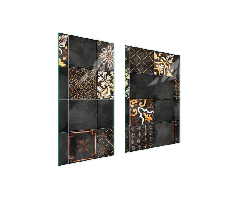 GLASSCHUTZPLATTE 75x52 MOSAIK