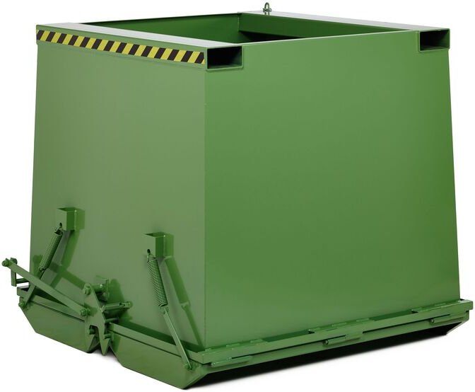 RR Industrietechnik Schwerlast- Klappbodenbehälter Typ RKC-150 1500dm³ RAL 6011 Resedagrün