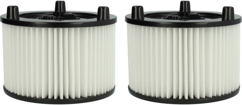 Filterset 2x Faltenfilter kompatibel mit Bosch AdvancedVac 20 Nass- & Trockensauger - Filter, Patronenfilter, Papier / K...