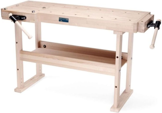 Kupper - Küpper Hobelbank A-1500, keilgezinktes Buchenleimholz, 2 Spannzangen, 4 Klemmhalterungen