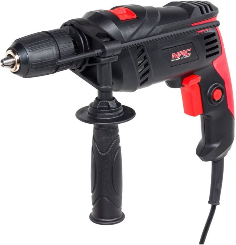 Hammerbohrer NAC 800W IDE80-B-PT, 2 Geschwindigkeiten, Bohren in Holz, Metall und Beton, hohe Leistung