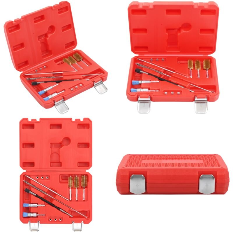 Vidaxl - 14-tlg. Einspritzdüsen-Reinigungsset - Diesel-Einspritzdüse Reinigen - Injektorreinigung - Werkzeugkasten Autow...