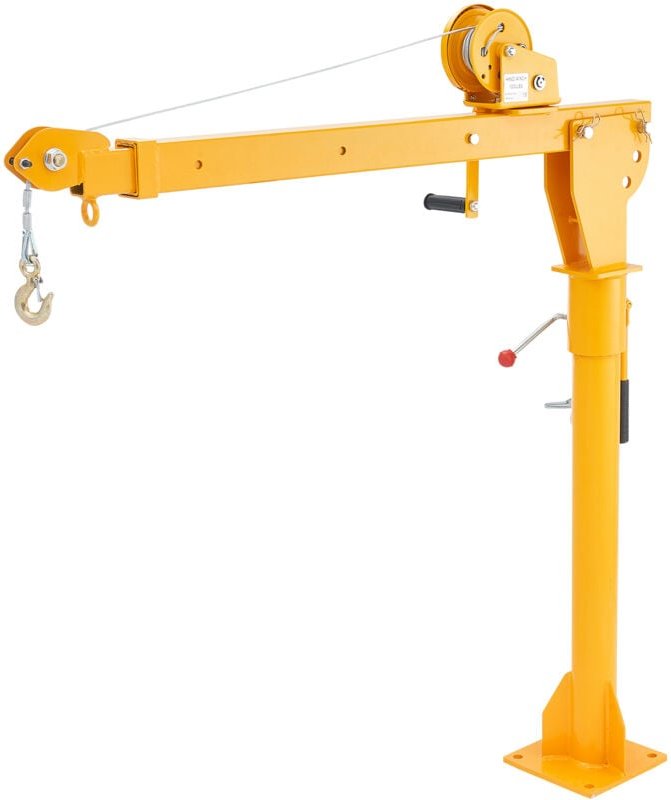 Mophorn - Pickup-Truck-Kran, 1100 lbs Tragkraft, manuelle Winde, klappbarer Stahlausleger, 360° schwenkbar zum Heben von...