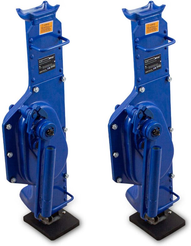 Stahlwinde 10,0 t Zahnstangenwinde Zahnstangenheber Stockwinde Hubwinde Hebewinde 10000 kg Winde ( 1 Paar )