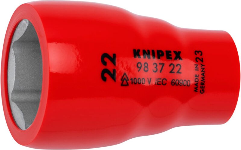Knipex - Steckschlüsseleinsatz für Sechskantschrauben 3/8' 98 37 22 mm