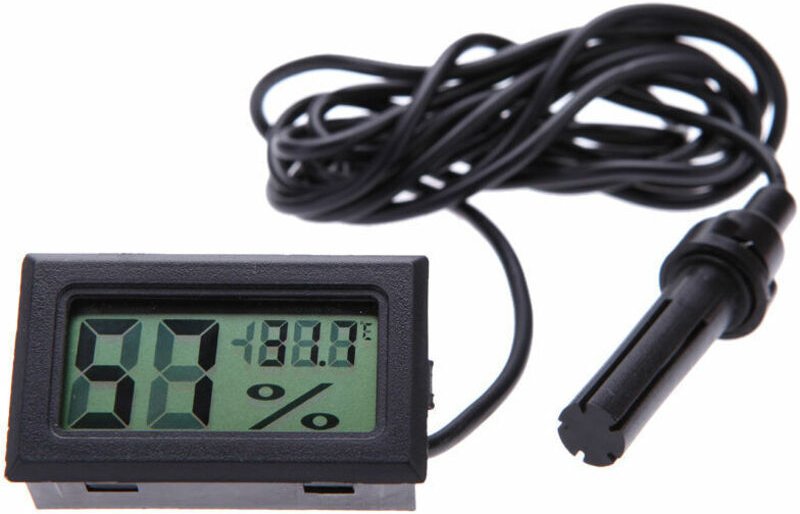 Linghhang - Thermo-Hygrometer Elektronisches Thermo-Hygrometer Minimum Digitalanzeige Thermo-Hygrometer mit Fühler