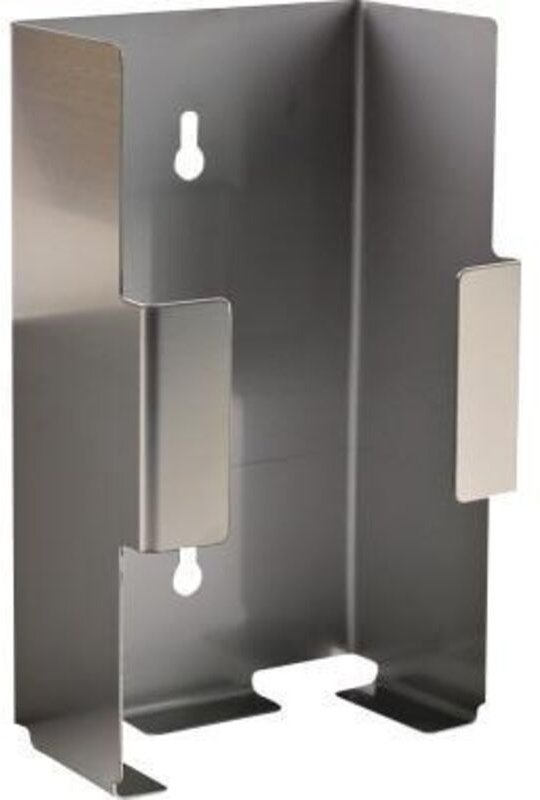 Thumbnail - Spenderhalter Einweghandschuh - HYGONORM-Einweghandschuh 12,5 x 21,5 x 7,5 cm (B x H x T) Edelstahl rostfrei silber