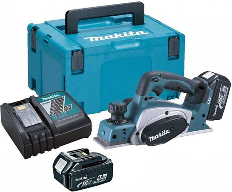 Makita - Hobel 18V lxt Breite 82 mm (2x5,0 Ah) in makpac DKP180RTJ