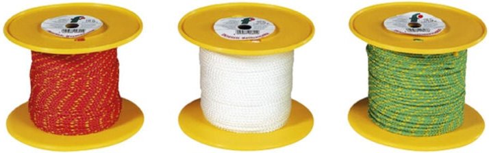 Maurerschnur, pp, geflochten, 1,7 mm x 100 m, Bruchlast: 55 da n, Grün