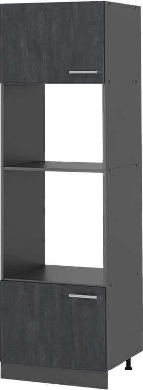 Vicco - Küchenmöbel R-Line, Schwarz Beton, 60 cm