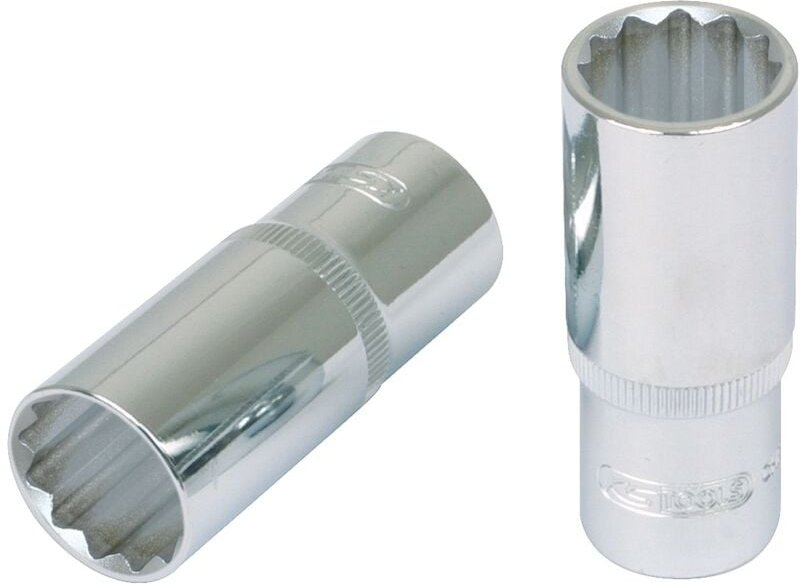 KS Tools 1/2" CHROMEplus 12-kant-Stecknuss, lang, 30mm