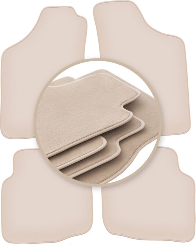 Beige PREMIUM-Matten für: Mitsubishi L200 Triton Pickup 2001-2006