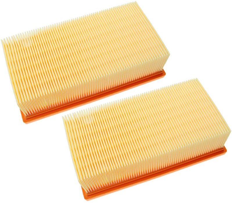Set 2x Flachfaltenfilter kompatibel mit Kärcher nt 14/1 Eco Adv l, nt 14/1 Eco l Nass- und Trockensauger, Staubsauger - ...