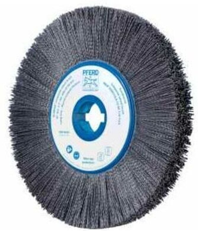 PFERD TOOLS COMPOSITE FLEX Rundbürste RBUP Ø 350x25x50,8 mm Keramik-Filament-Ø 1,10mm Korn 80 stationär