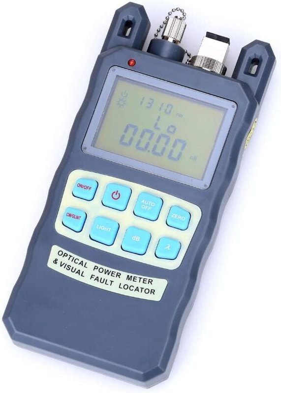All-in-One-Lichtleistungsmesser -70 bis +10 dBm und visueller Fehlerorter mit SC- und FC-Anschluss, Glasfaserkabeltester