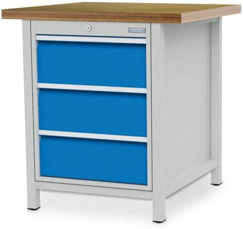 Kastenwerkbank Tiefe 750 mm, r 18-24, 3x Schublade Maße in mm (BxTxH): 810 x 750 x 859