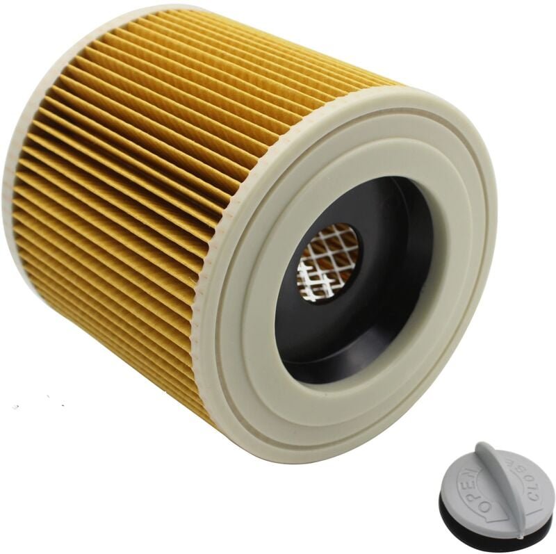 Thumbnail - WD3-Kartuschenfilter mit Stahlhalterung, kompatibel mit Karcher WD-Serie, WD2, WD3, WD3P, A2004, MV2, MV3, Nass- und Tro...
