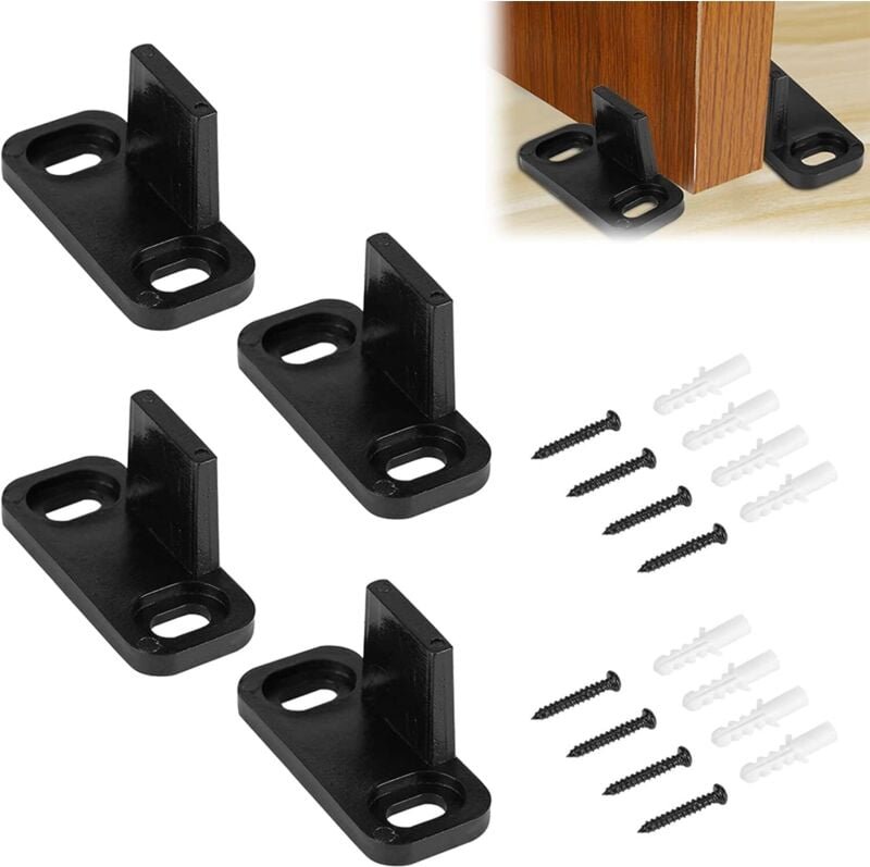 4er-Set Schiebetürführungen, Taschentürführungen, Türbodenführungen, Multifunktions-Bodenschiebetürführungen, Taschentür...