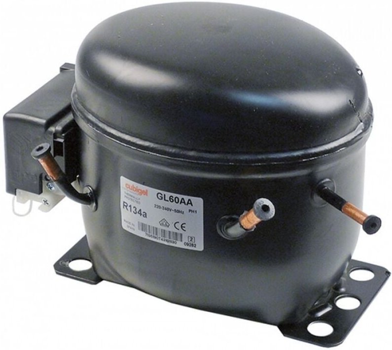 Arthur Martin Electrolux Faure - Kubigelkompressor Huayi GL60A 1/6 R134A 220 v niedrige Temperatur 5,73 cm3