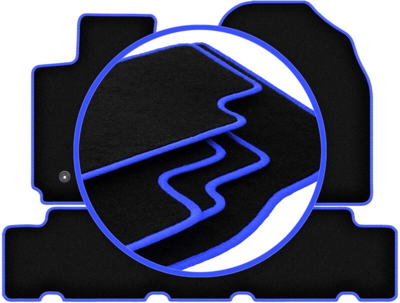 CARLUX-BLUE Autofußmatten für: Toyota RAV4 III SUV (2006-2013)