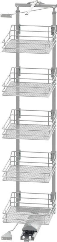 Vauth Sagel Schrankauszug tal Gate Apothekerschrank kb 450 Höhe 1700-1950 mm, silber