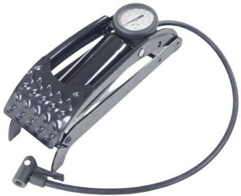 Trendline - Fußluftpumpe Ein-Zylinder mit Manometer bis 11 bar Pumpen